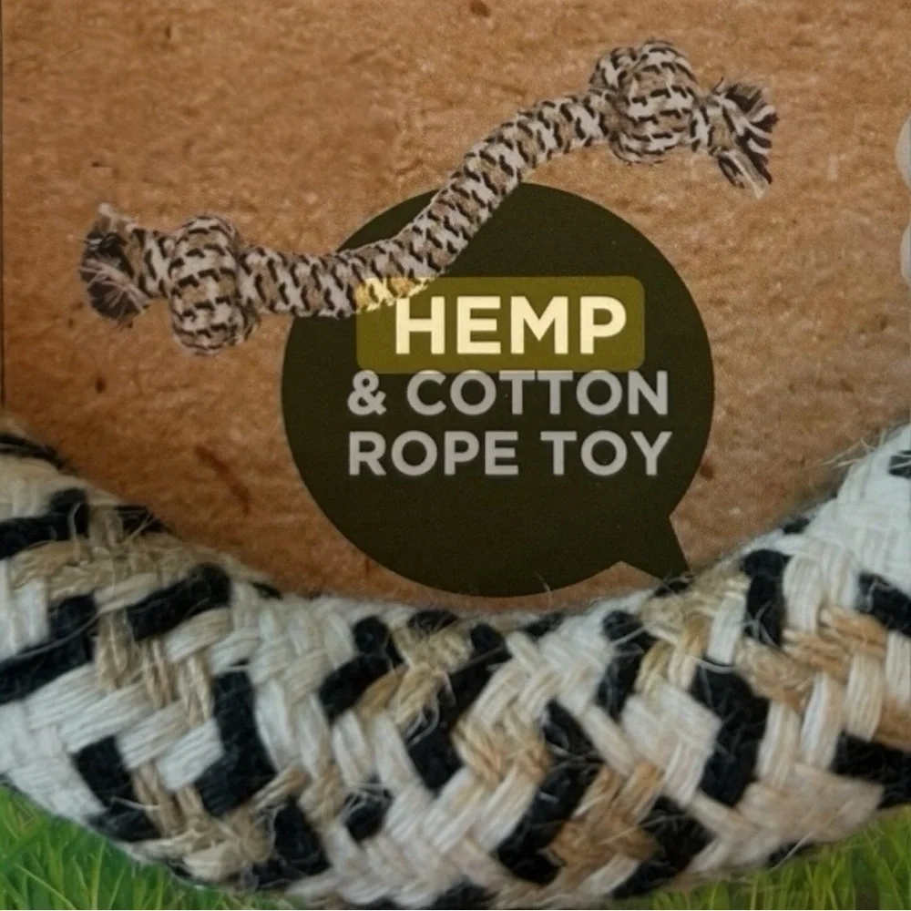 NWOT Hemp & Cotton Rope Dog Toy